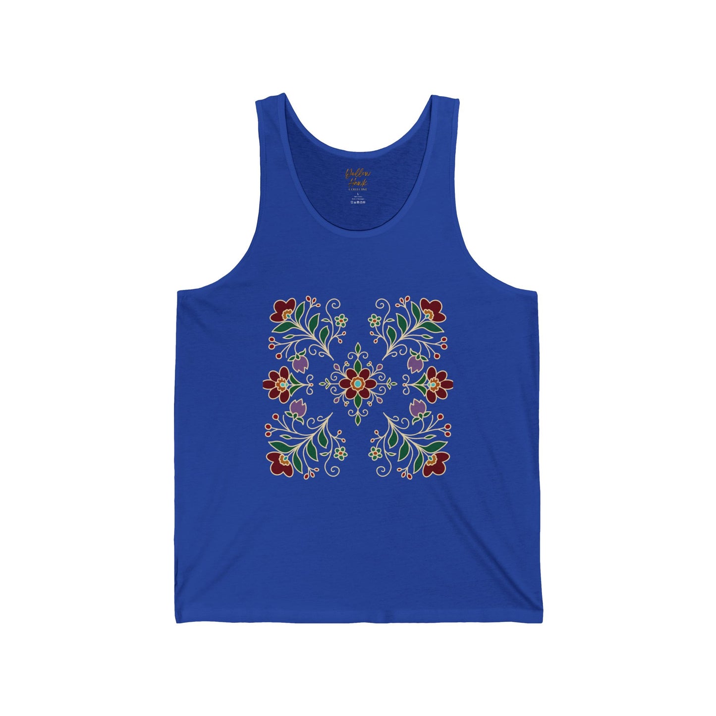 Floral Unisex Jersey Tank
