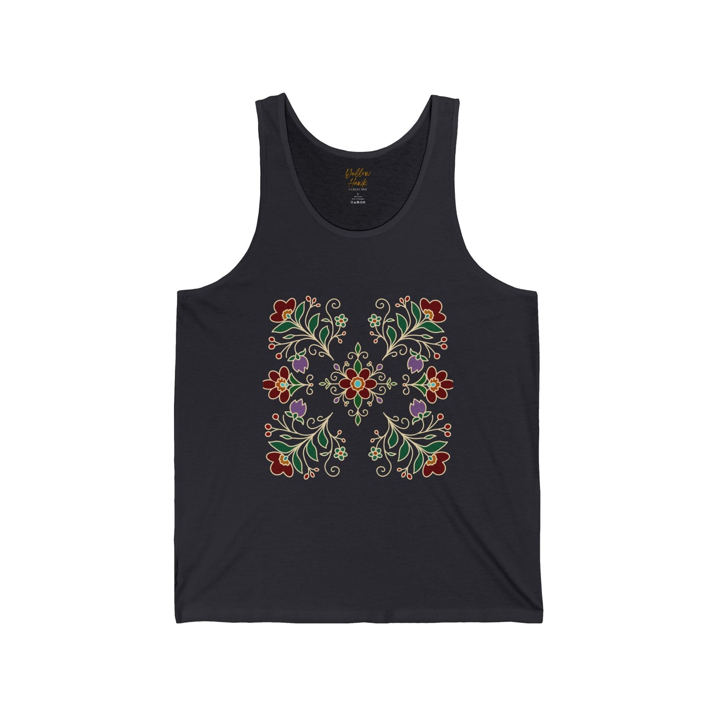 Floral Unisex Jersey Tank